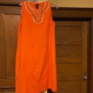 Orange Midi Dress